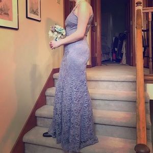 A. BYER Lace Prom Dress